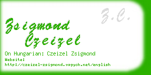 zsigmond czeizel business card